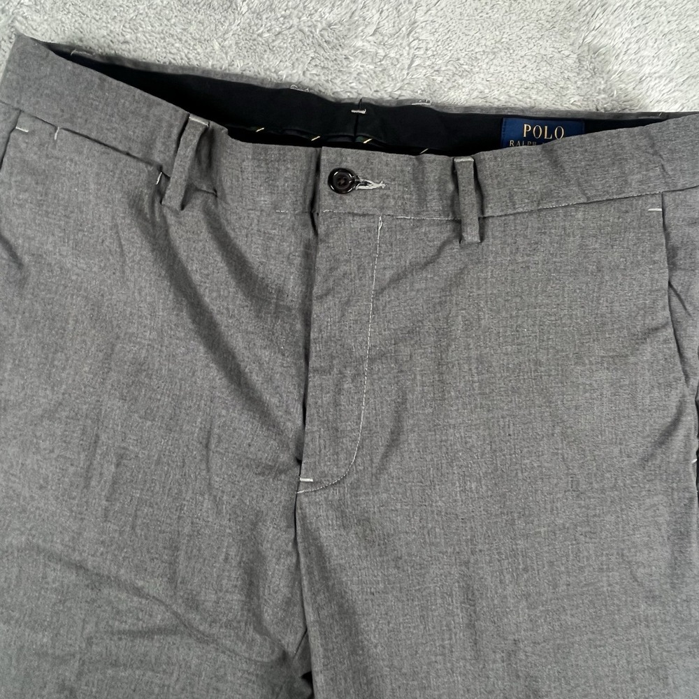 Polo Ralph Lauren Performance Pants‎ Mens 33x30 Gray Stretch Straight Flat Front